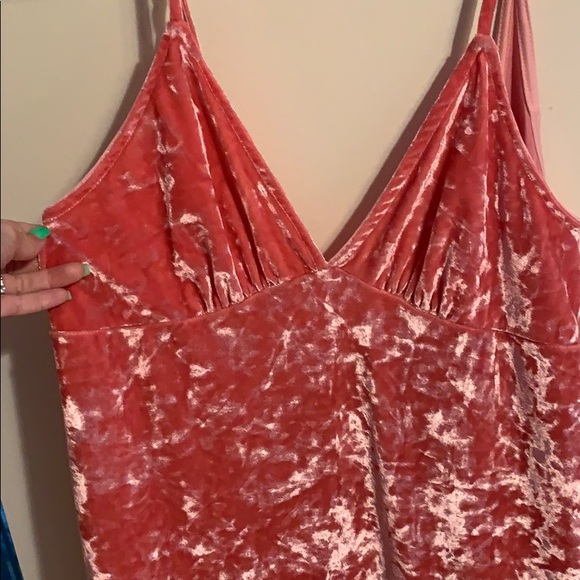 Y2K Hot Pink crushed velvet dress- Forever 21 - Picture 5 of 9